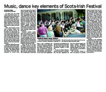 Music, dance key elements of Scots-Irish Festival BY GAYLE PAGE Standard Banner Staff Writer  It’s almost here. The Fourth