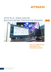 ATMAN  ATM S.A. Data Center Environmental Monitoring System  How does ATM monitor