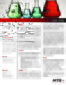 Case Study Productivity Improvement through Resource Management Development Sector: Chemicals Business Challenge: