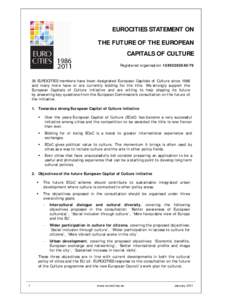 Microsoft Word - EUROCITIES statement on Capitals of Culturedoc