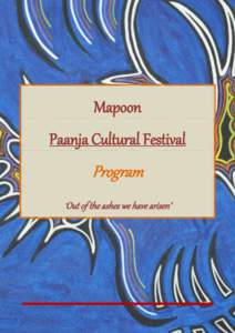 Mapoon Paanja Cultural Festival Program ‘Out of the ashes we have arisen’