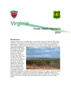Virginia Forest Health Highlights 2014