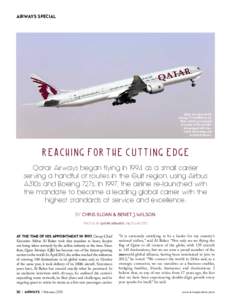 AIRWAYS SPECIAL  Qatar Airways has 28 Boeing 777-300ERs in its fleet, which is composed of a total of 130 aircraft,
