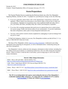 Microsoft Word - Storm Preparedness Press Release