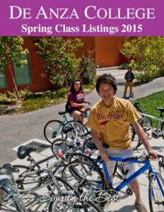 De Anza Spring 2015 Schedule of Classes