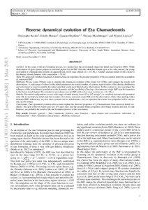 c ESO[removed]Astronomy & Astrophysics manuscript no. EtaCha