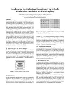 Accelerating In-situ Feature Extraction of Large-Scale Combustion simulation with Subsampling Sidharth Kumar, Steve Petruzza, Duong Hoang, Valerio Pascucci Scientific Computing and Imaging Institute, University of Utah {