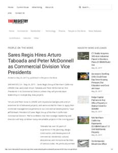 Sares Regis Hires Arturo Taboada and Pe...ivision Vice Presidents - The Registry.pdf