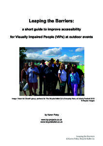 Vision / Health in the United Kingdom / Royal National Institute of Blind People / Accessibility / Visual impairment / Guide dog / Audio description / Health / Disability / Blindness