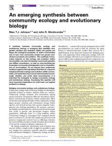 Community / Evolution / Coevolution / Ecology / Natural selection / Parasitism / Population genetics / Host–parasite coevolution / Ecological fitting / Biology / Evolutionary biology / Philosophy of biology