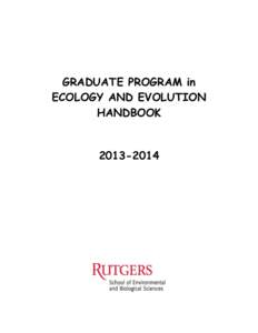 The Graduate Program in Ecology and Evolution