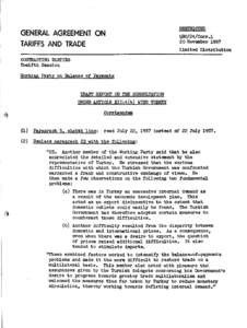 GENERAL AGREEMENT O N TARIFFS AND TRADE RESTRICTED QRC/24/Corr.l 20 November 1957