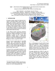 High resolution assimilation of CASA X-band radar data