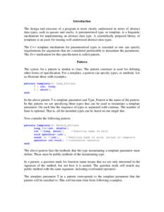 C++ / Generic programming / Method / Subroutines / Template / Function overloading / ALGOL 68 / Type signature / C++11 / Software engineering / Computing / Computer programming