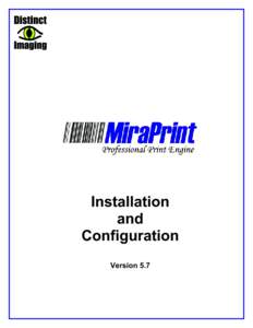 Installation and Configuration Version 5.7  Users Manual