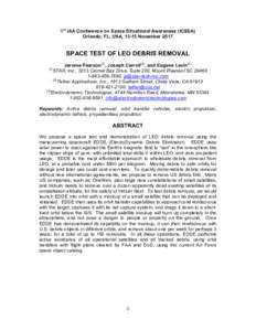 Microsoft Word - Space Test of LEO Debris Removal9