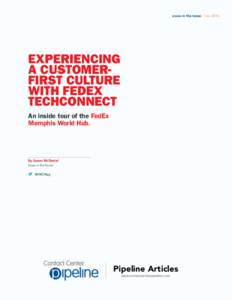 execs in the know / novEXPERIENCING A CUSTOMERFIRST CULTURE WITH FEDEX TECHCONNECT