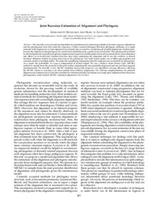 Syst. Biol. 54(3):401–418, 2005 c Society of Systematic Biologists Copyright  ISSN: [removed]print[removed]836X online DOI: [removed][removed]