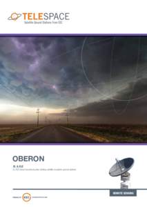 OBERON XL & XLE XL EOS Direct broadcast polar-orbiting satellite reception ground stations  REMOTE SENSING
