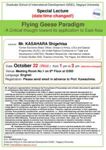 Microsoft PowerPoint[removed]Kasahara Flying Geese Paradigm final
