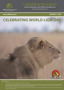 Fauna of Africa / Pantherinae / Lions / Mammals of Africa / Hunting / Killing of Cecil the lion / Asiatic lion / Trophy hunting / West African lion / Barbary lion / Hwange National Park / Panthera