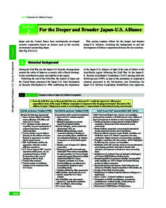 Part III Measures for Defense of Japan  Section Strengthening of the Japan–U.S. Security Arrangements