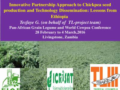 Innovative Partnership Approach to Chickpea seed production and Technology Dissemination: Lessons from Ethiopia  Sherif, A. et al.