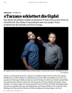 Jungfrau Zeitung - «Tarzan» erklettert die Gipfel GRINDELWALD 11. DEZEMBER 2014