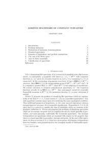 LORENTZ SPACETIMES OF CONSTANT CURVATURE GEOFFREY MESS Contents 1. Introduction 2. Fuchsian holonomy
