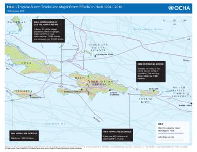 Haiti - Tropical Storm Tracks and Major Storm Effects on Haiti[removed]February 2010 BAHAMAS  0