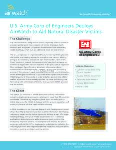 United States Army Corps of Engineers Case Study