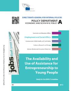 The Availability and Use of Assistance for Entrepreneurship to Young People