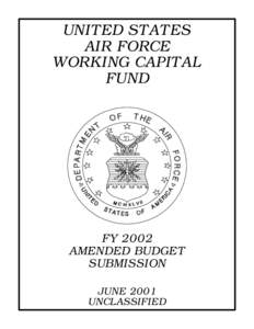 UNITED STATES AIR FORCE WORKING CAPITAL FUND  FY 2002