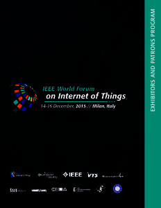 EXHIBITORS AND PATRONS PROGRAM  IEEE World Forum INTRODUCTION