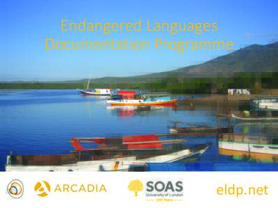 Endangered Languages Documentation Programme eldp.net  Kegiatan ELDP