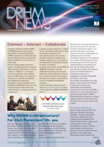 Newsletter DRIHM Number 7 - March 2015 DRIHM is co-funded by the EC under the 7th Framework Programme