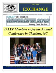 The IALEP  EXCHANGE FallThe International Association of Law Enforcement Planners Newsletter