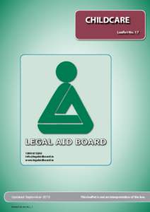 CHILDCARE Leaflet No  www.legalaidboard.ie