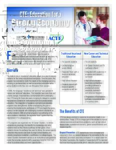 CTE: Education for a  Strong Economy F