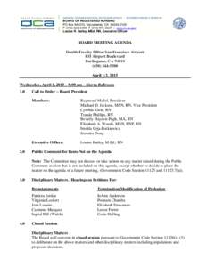 Microsoft Word - Board Meeting Agenda - April 1-2, Draft