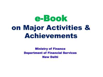 e-Book  on Major Activities & Achievements