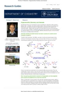 Professor P. Mountford - Organometallic Chemistry and Catalysis