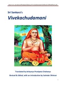 http://www.advaitin.net/PranipataChaitanya/Vivekachudamani%20eBook%20FinalFinal1.pdf  Sri Sankara’s Vivekachudamani
