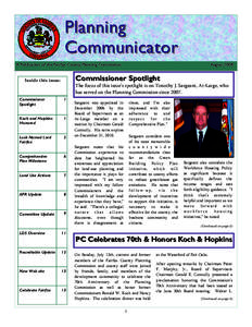 Planning Communicator A Publication of the Fairfax County Planning Commission August 2008