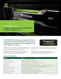 Datasheet & Product Specifications| NVIDIA GRID VCA