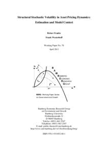 Mathematical sciences / Volatility / Stochastic volatility / Markov chain / Economic model / Normal distribution / Autoregressive conditional heteroskedasticity / Random walk / Markov switching multifractal / Statistics / Mathematical finance / Financial economics