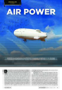 AEROSPACE AND DEFENSE AIR POWER  ANSYS multiphysics software enables engineers to design