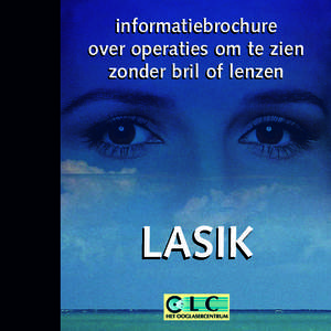 informatiebrochure over operaties om te zien zonder bril of lenzen LASIK