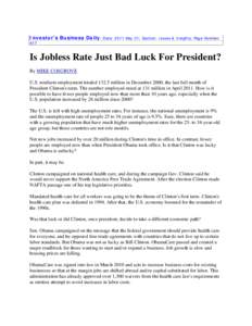 Microsoft Word - Is Jobless Rate Just Bad Luck For Presidentdoc