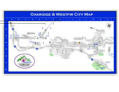 Oakridge & Westfir City Map a b  c